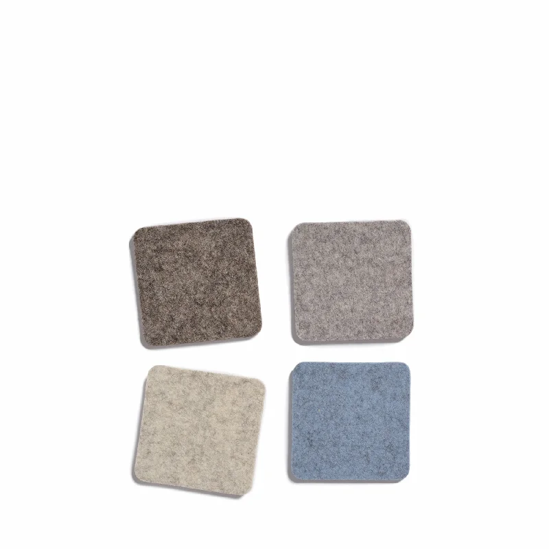 Square Coasters in Cobblestone (Set of 4)