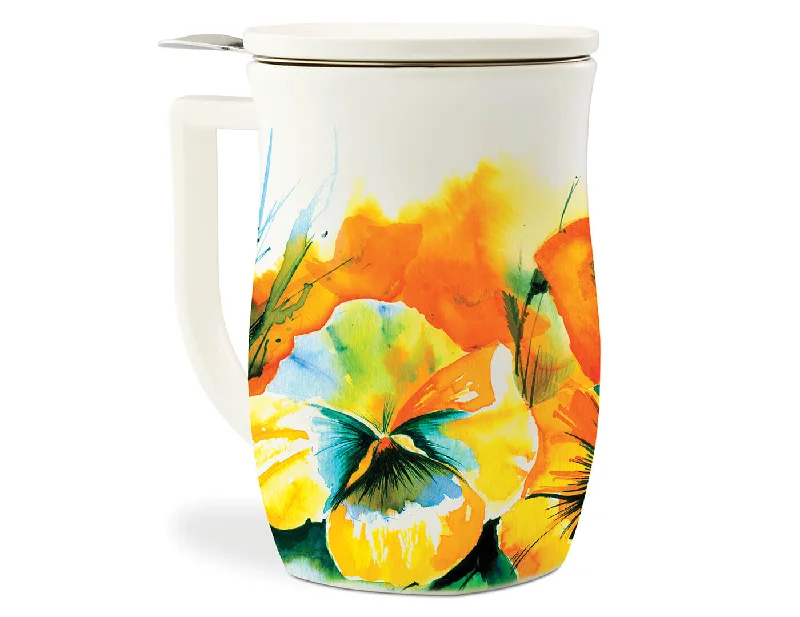 Fiore Steeping Cup with Infuser Wild Poppy