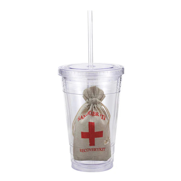 16 oz Slurpy Tumbler with Hangover Kit