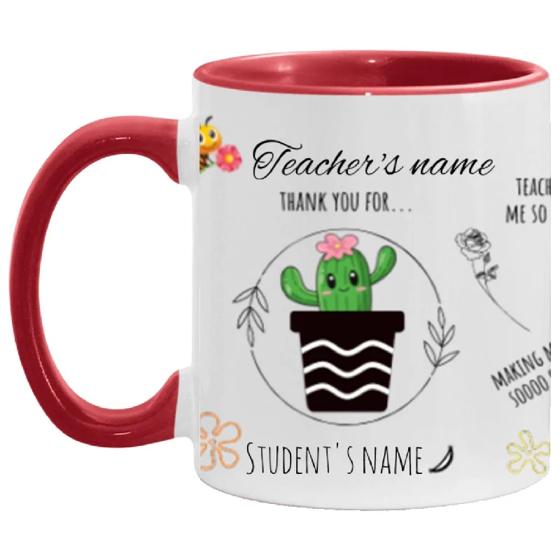 Personalised Teacher Thank You Gift, Teacher Mug With Name, Teacher Appreciation Gift, End of Term Gift, Class Gift, NURSERY TEACHER GIFT