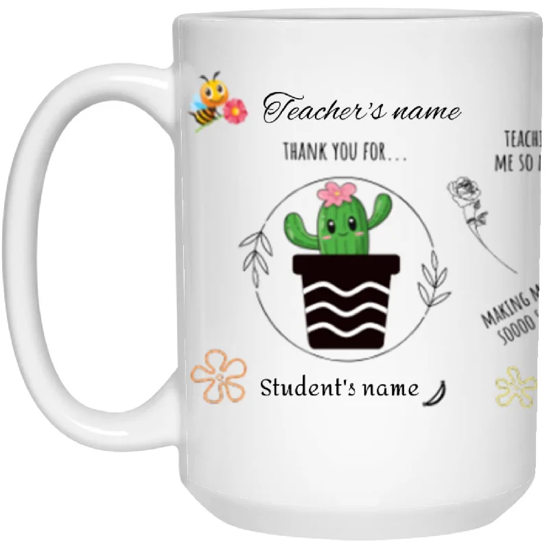 Personalised Teacher Thank You Gift, Teacher Mug With Name, Teacher Appreciation Gift, End of Term Gift, Class Gift, NURSERY TEACHER GIFT