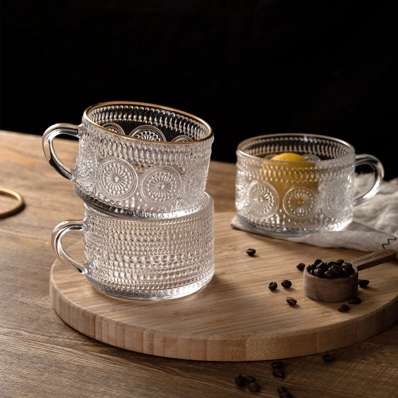 Vintage Texture Glass Mug