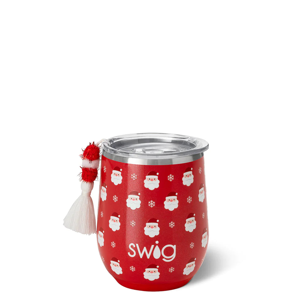 SWIG - 12 oz Stemless Wine Cup, Santa Baby