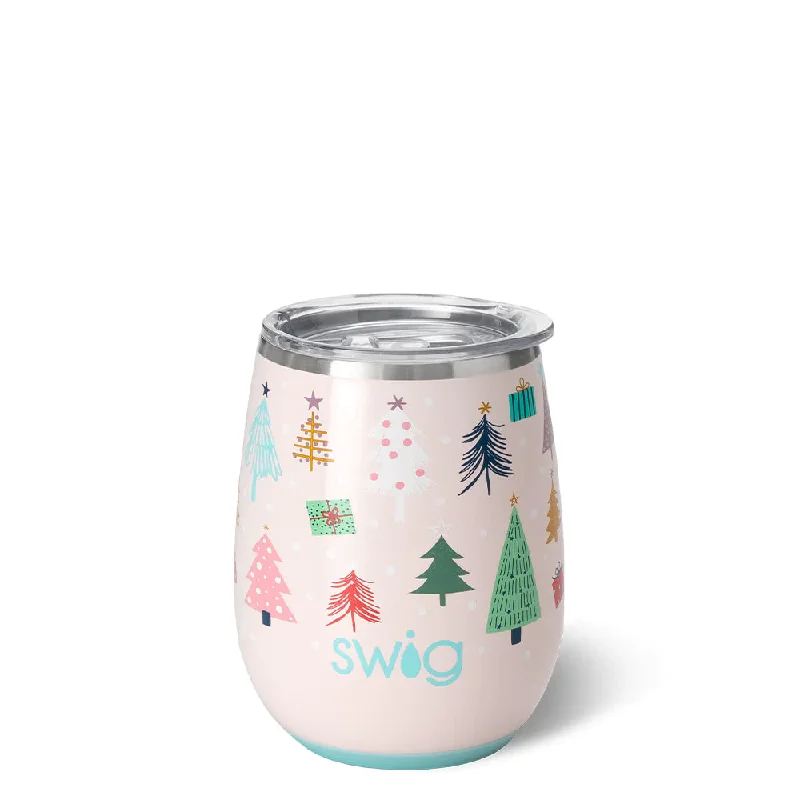 SWIG - 14 oz Stemless Wine Cup, Sugar Trees